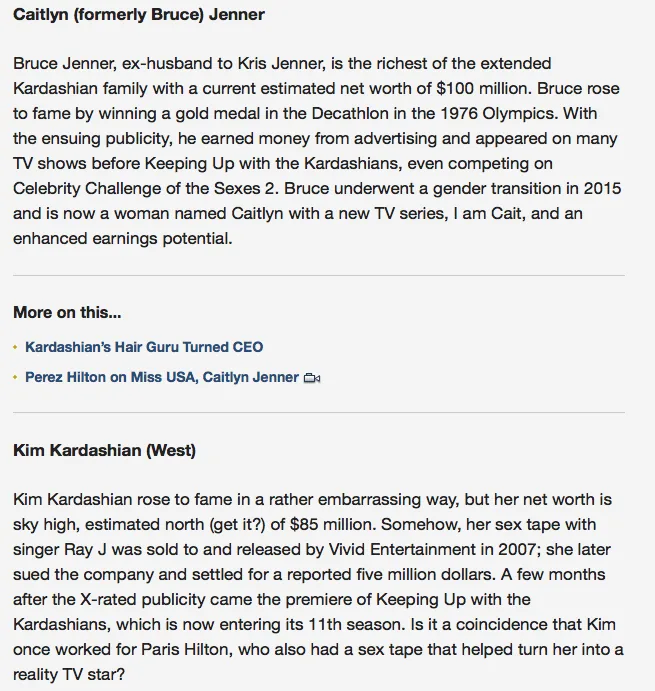 From Foxbusiness.com, notice the "More on this". The placement of these suggestions in articles is probably not coincidental on news websites.