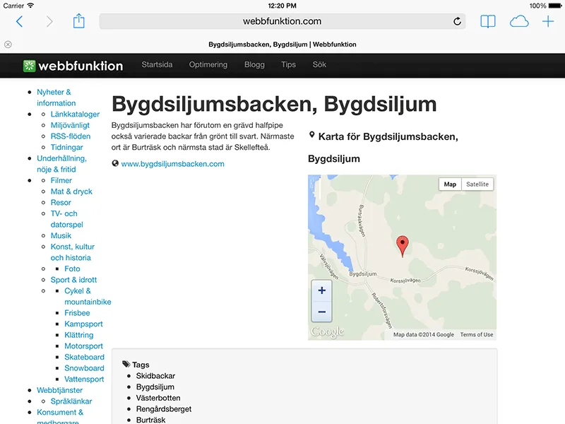 Version A with two columns of content.