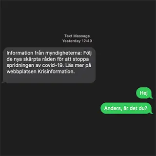 Når Krisinformation.se ut? Till alla?