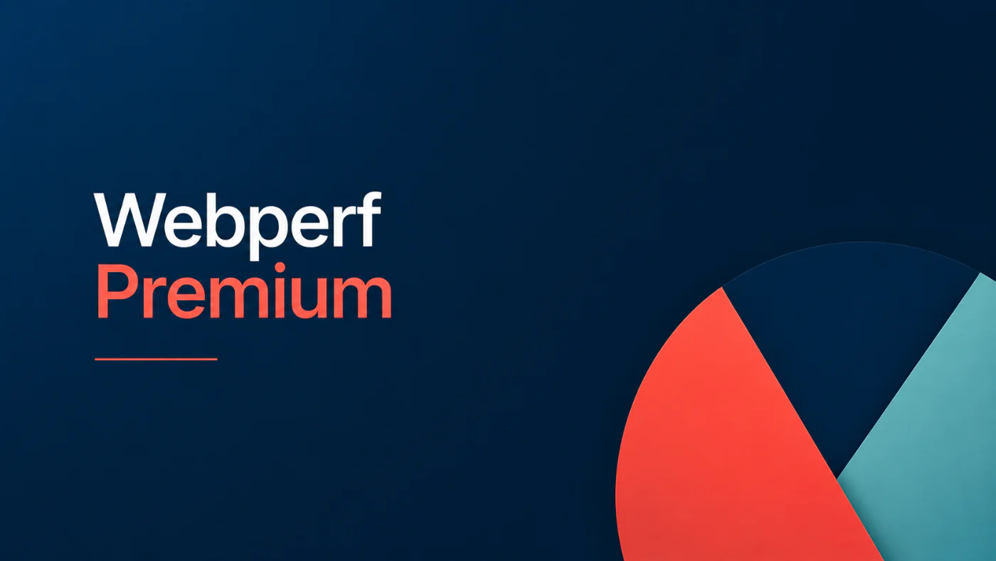 Illustration med texten Webperf Premium