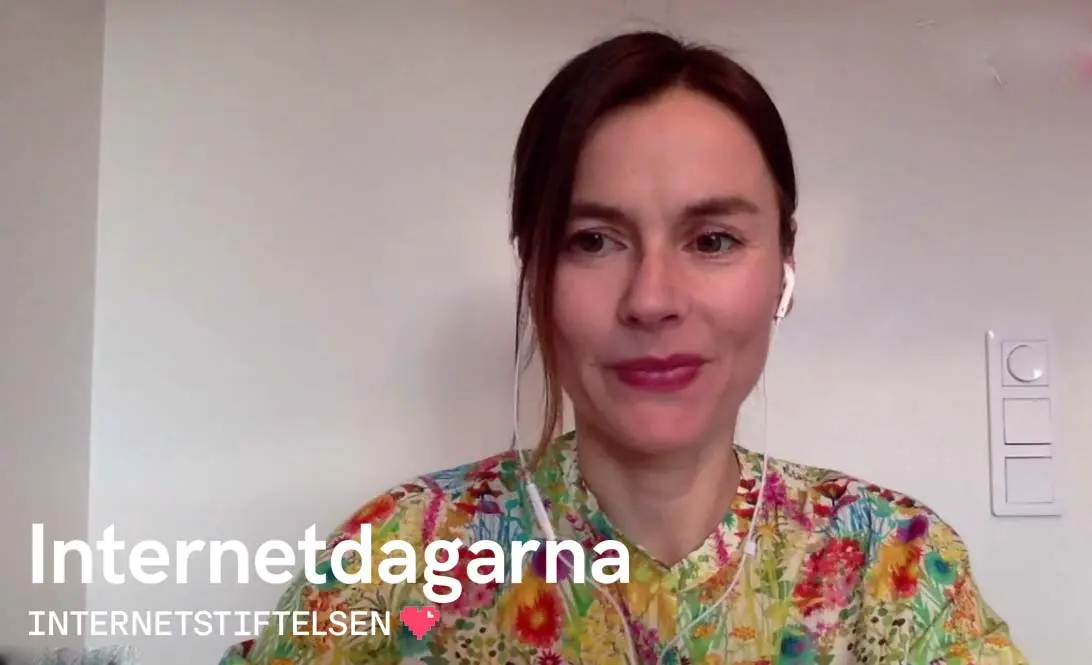 Bild 2: Alina Ostling på Open Knowledge Foundation Sverige.