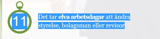 Figur 25 Siffran 11 består av en text som ligger ovanpå en bild. Med texten markerad blir detta tydligt.